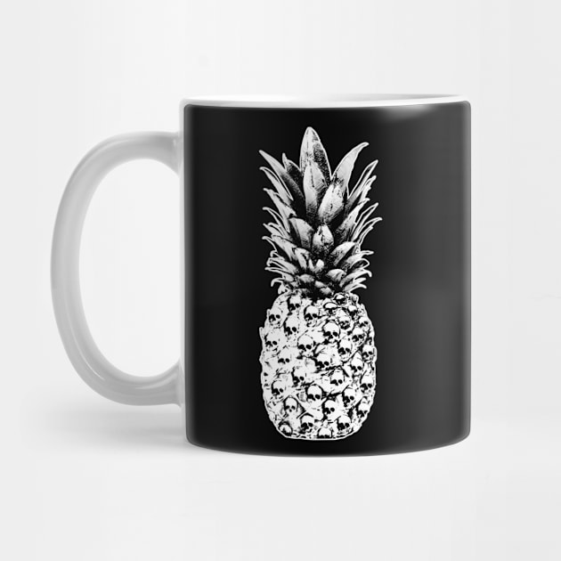 pineapple, fruit,skull,tropical by Collagedream